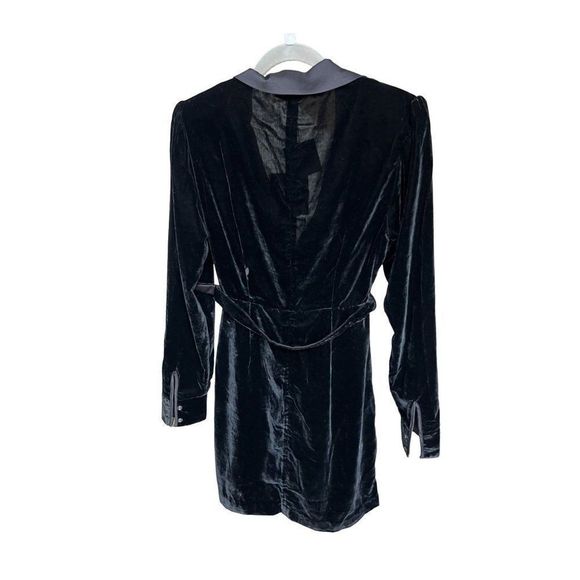 Favorite Daughter The Dynasty Long Sleeve Velvet Shirtdress - Picture 11 of 11